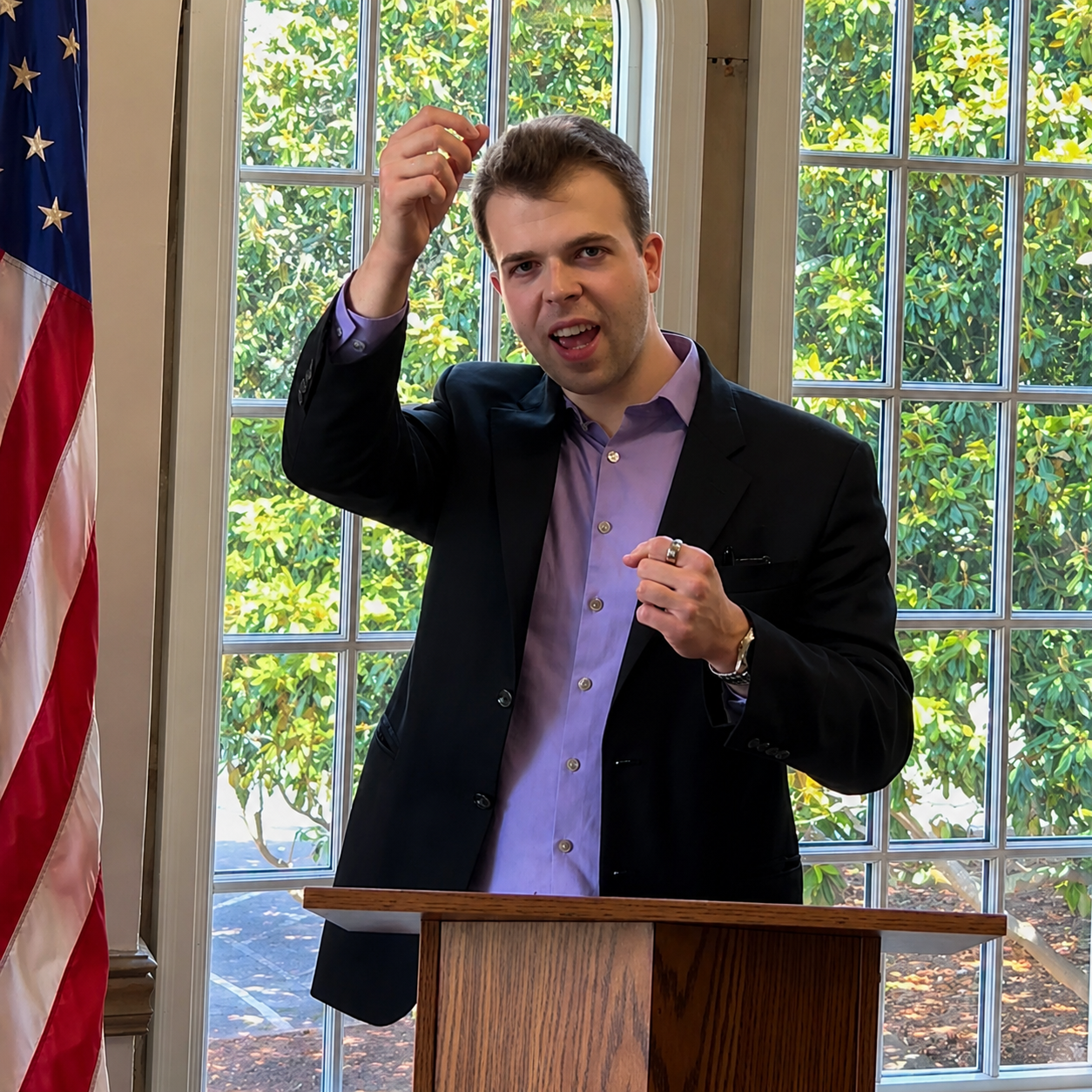 JD Hopper speaking